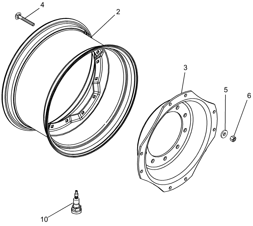 Схема запчастей Case IH MAGNUM 255 - (05-14) - FRONT WHEELS - MFD, 10 BOLT HUB (05) - STEERING