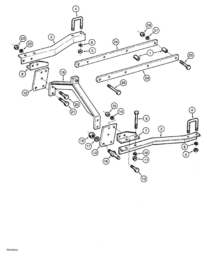 Схема запчастей Case IH 5600 - (9-142) - THREE POINT HITCH, DIRECT MOUNTED MODELS, TWO RANK (18) - MISCELLANEOUS