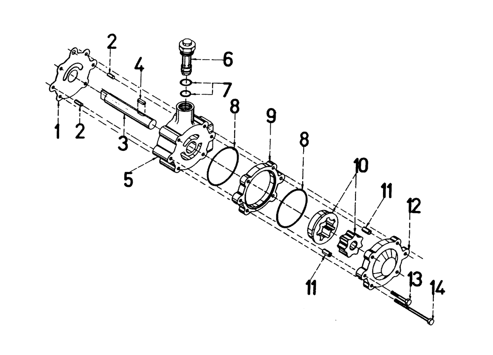 Схема запчастей Case IH 7700 - (B04.03[01]) - Hydraulic Charge Pump (35) - HYDRAULIC SYSTEMS