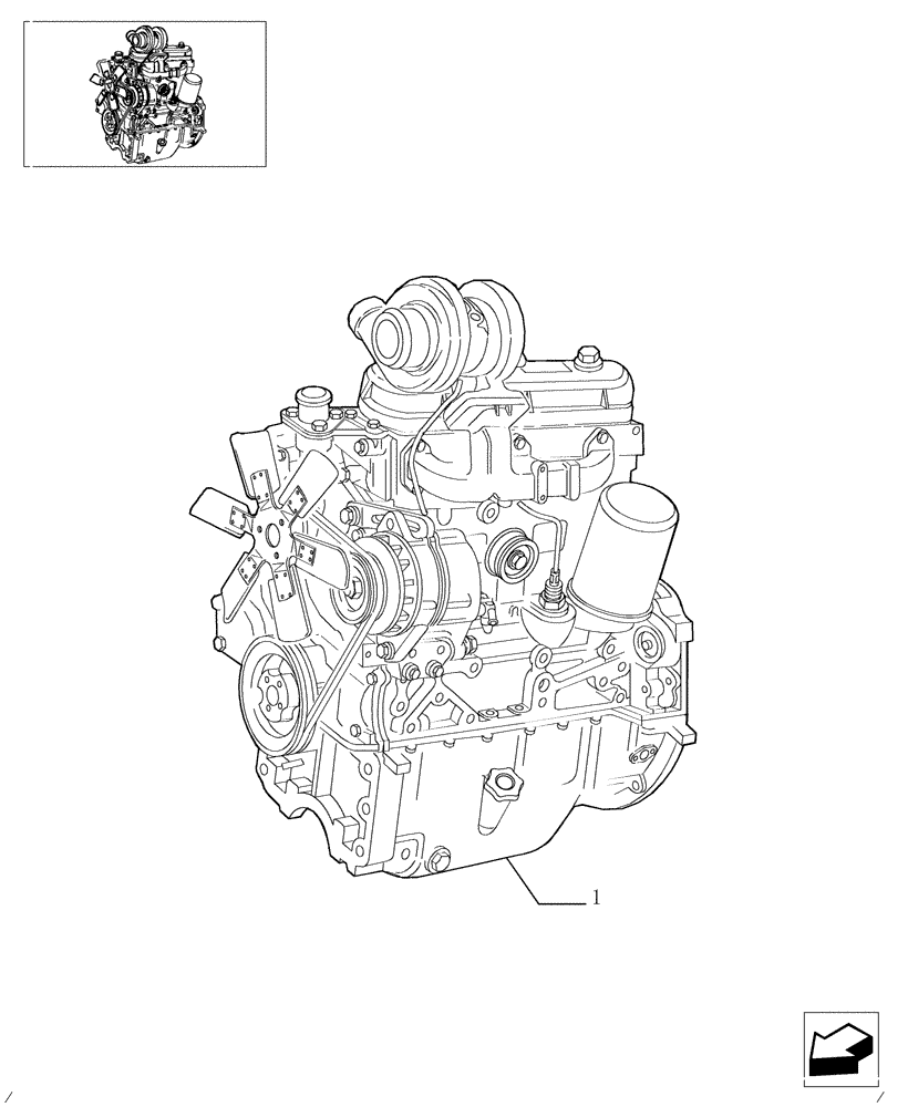 Схема запчастей Case IH JX65 - (0.02.1[03]) - ENGINE (AFTER S/N 13287) (01) - ENGINE