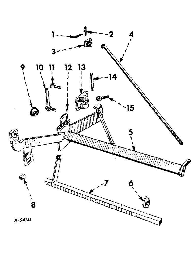 Схема запчастей Case IH 261 - (P-03) - FRAME AND ROCKSHAFT 