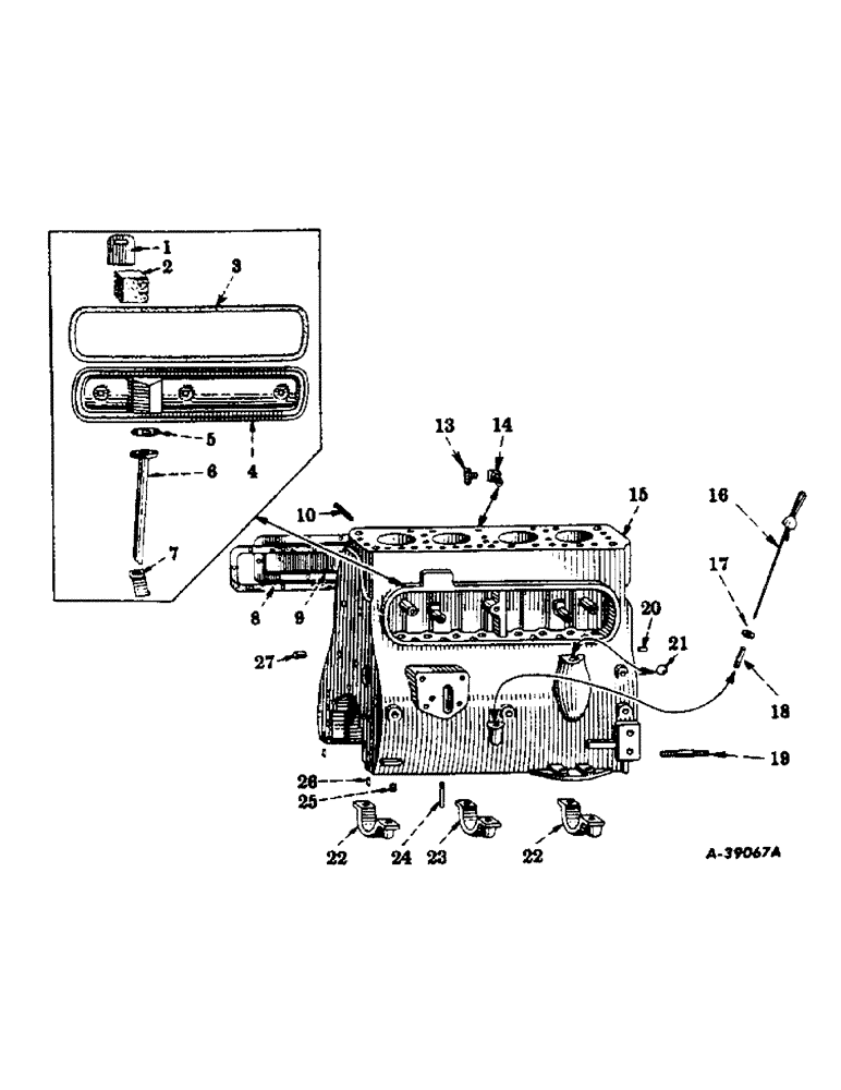 Схема запчастей Case IH 300 - (016) - CARBURETED ENGINE, CRANKCASE AND RELATED PARTS (01) - ENGINE