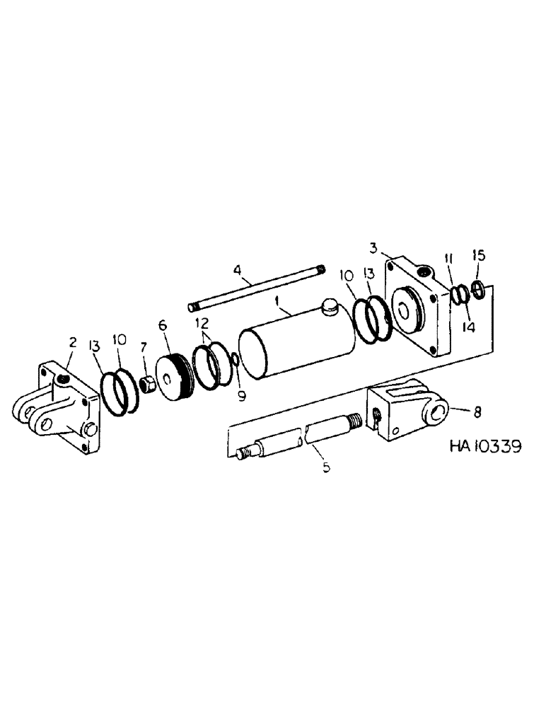 Схема запчастей Case IH 6000 - (A-32) - HYDRAULIC CYLINDER, PRINCE, 3.25 X 8 DOUBLE ACTING, DEPTH CONTROL SLAVE 