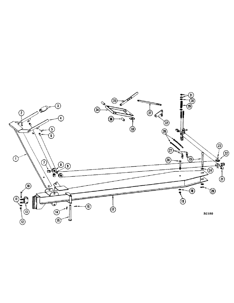 Схема запчастей Case IH 400 - (098) - DRAWBAR ASSEMBLY (14) - MAIN GEARBOX & DRIVE