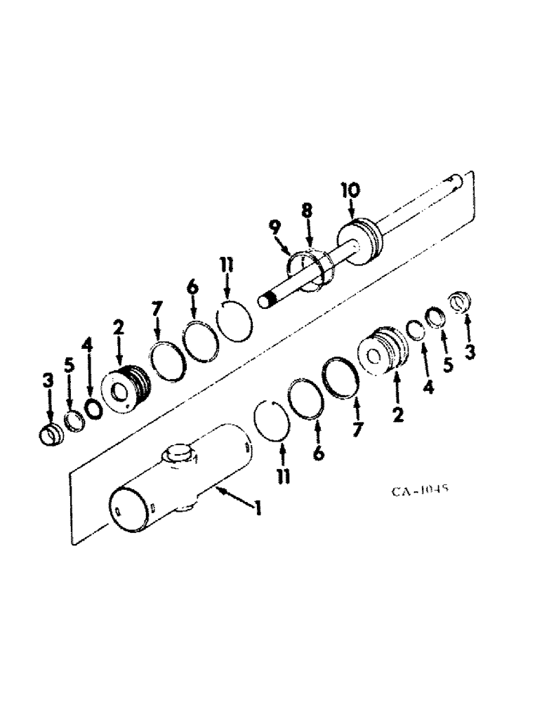 Схема запчастей Case IH 464 - (10-08) - HYDRAULICS, POWER STEERING CYLINDER (07) - HYDRAULICS