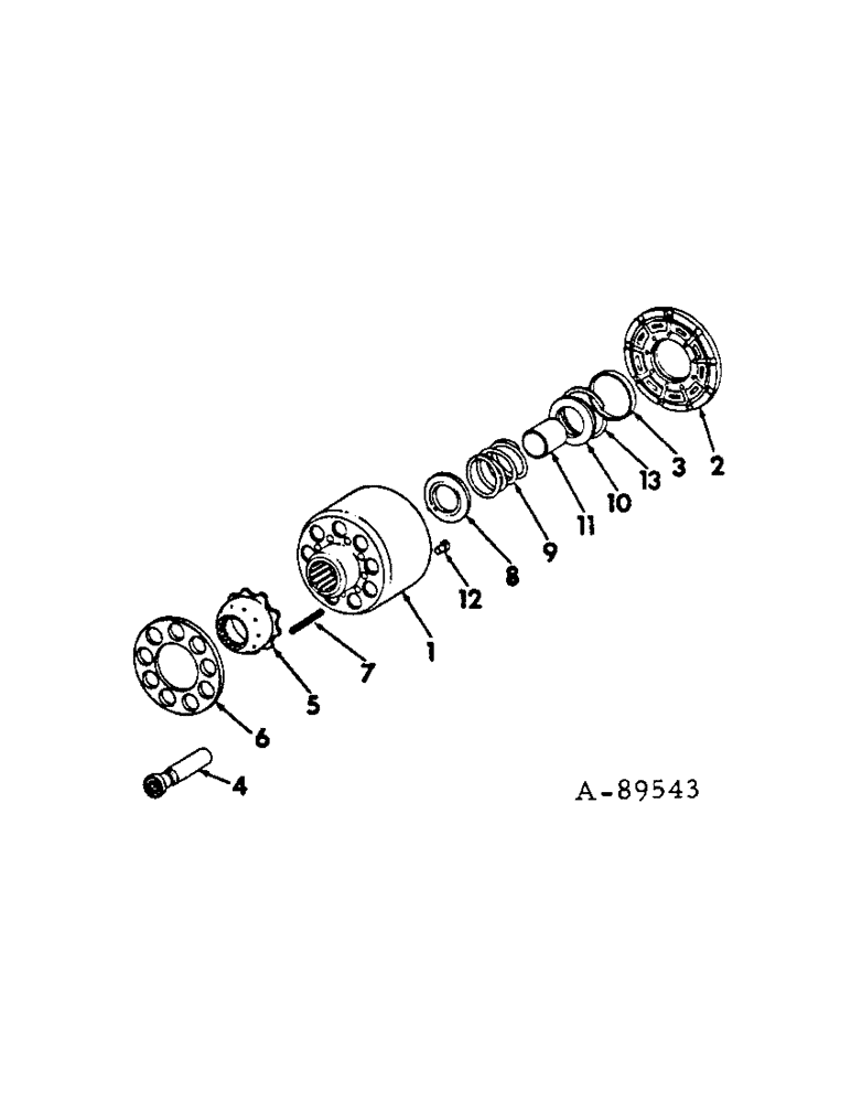 Схема запчастей Case IH 2500 - (07-10[1]) - DRIVE TRAIN, PUMP CYLINDER BLOCK (04) - Drive Train