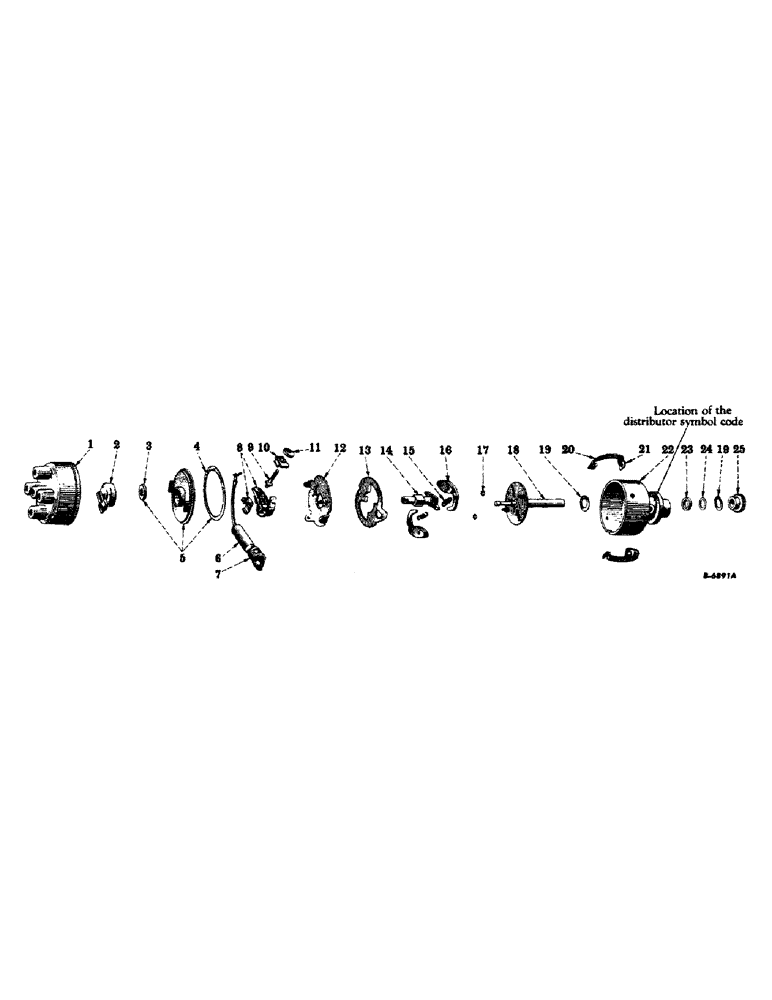 Схема запчастей Case IH 400-SERIES - (170) - ELECTRICAL SYSTEM, DIESEL ENGINE, BATTERY IGNITION DISTRIBUTOR (06) - ELECTRICAL SYSTEMS