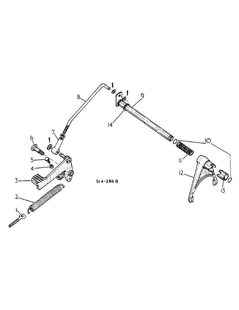 Схема запчастей Case IH 585 - (07-035) - DIFFERENTIAL LOCK, MACHINES NOT FITTED WITH CAB (04) - Drive Train