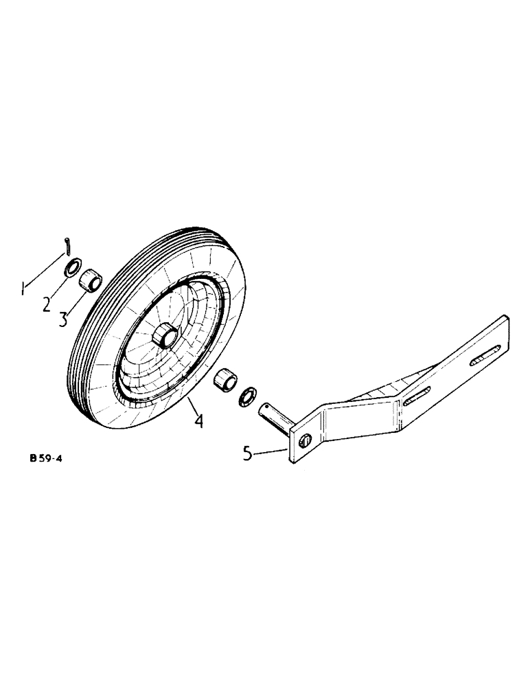 Схема запчастей Case IH 425 - (A-36) - PICKUP GAUGE WHEEL ATTACHMENT 