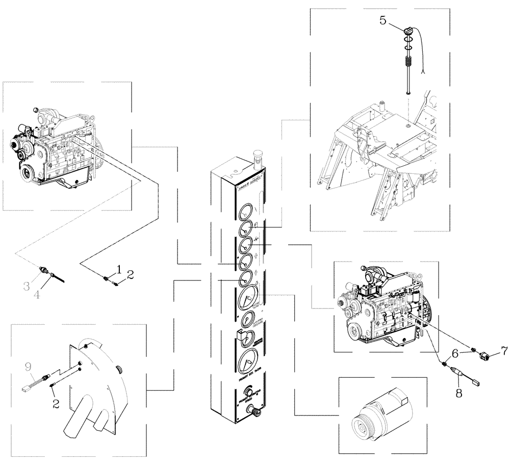 Схема запчастей Case IH 7700 - (C07[02]) - SENDERS and SWITCHES {6CT} Engine & Engine Attachments