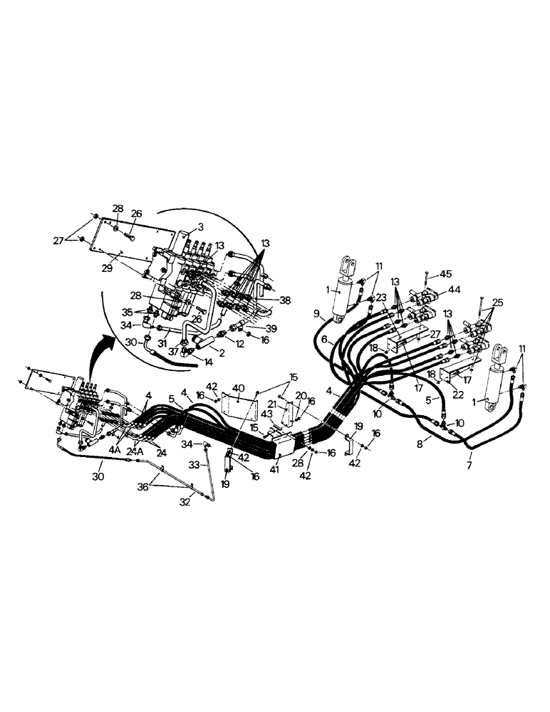 Схема запчастей Case IH CP-1325 - (08-07) - HYDRAULIC SYSTEM, REAR FRAME, WITH 3-POINT HITCH (07) - HYDRAULICS