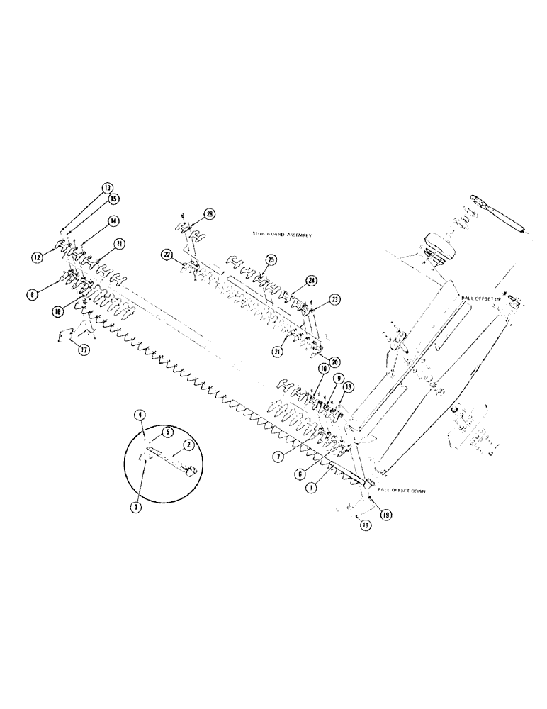 Схема запчастей Case IH 1075 - (084) - SICKLE, DRAPER HEADER (58) - ATTACHMENTS/HEADERS