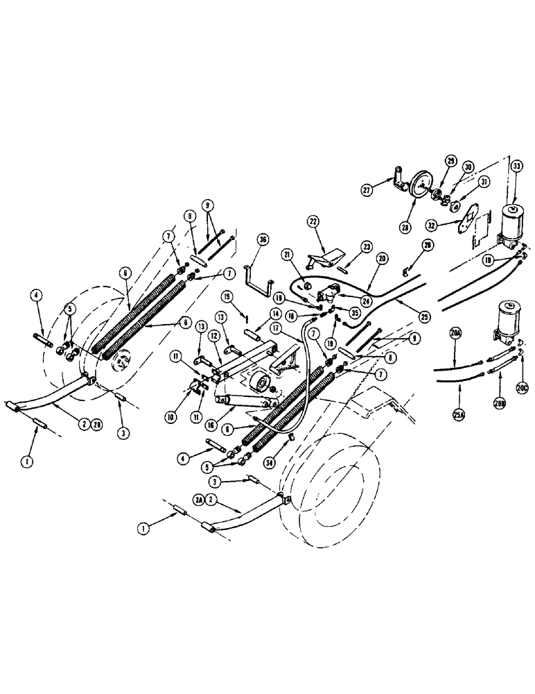 Схема запчастей Case IH 650 - (14) - HEADER LINKAGE, HYDRAULICS AND FLOTATION 