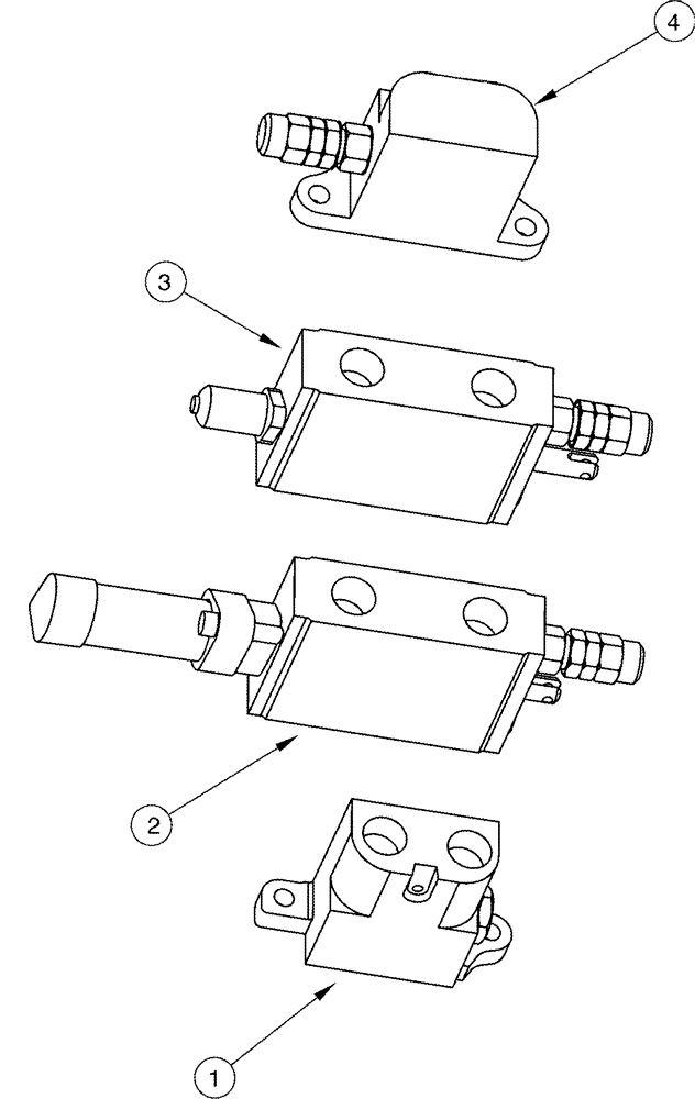 Схема запчастей Case IH L455 - (08-32) - CONTROL VALVE EXTERNAL VALVE 2 Function - C/CX50 - C/CX60 (08) - HYDRAULICS