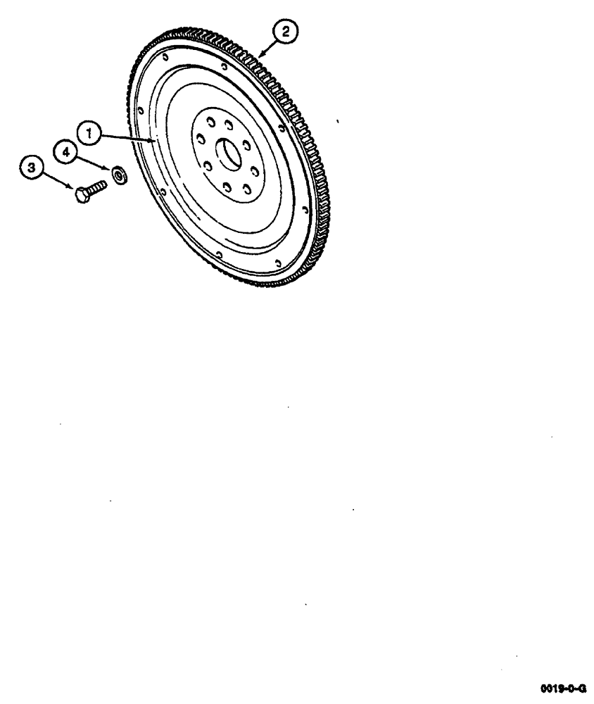 Схема запчастей Case IH 8860 - (10-42) - FLYWHEEL ASSEMBLY (4-390 AND 4T-390 EMISSIONS CERTIFIED ENGINE) (10) - ENGINE