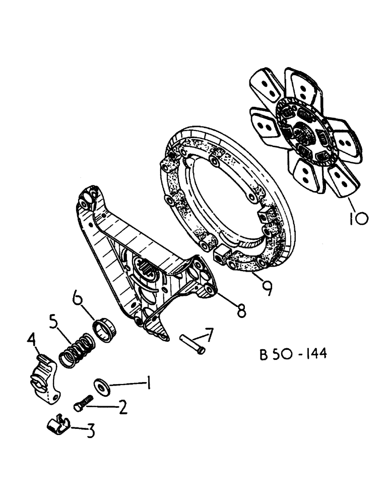 Схема запчастей Case IH 484 - (00C11) - CLUTCH, UP TO 484/5718, UP TO 485/6999, UP TO 248/691 (04) - Drive Train