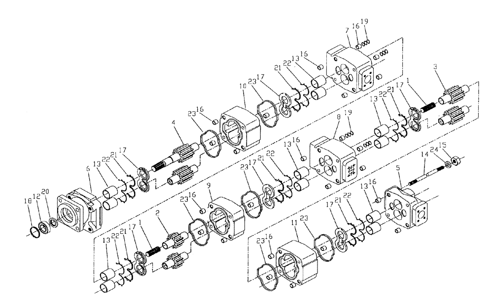 Схема запчастей Case IH 7700 - (B04[08]) - HYDRAULIC PUMP COMMERCIAL {125/M11-330/3306} Hydraulic Components & Circuits