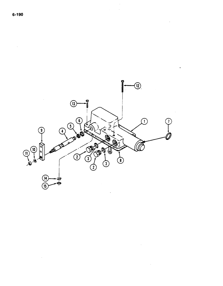 Схема запчастей Case IH 782 - (6-190) - HYDROSTATIC PUMP, CONTROL VALVE (03) - POWER TRAIN