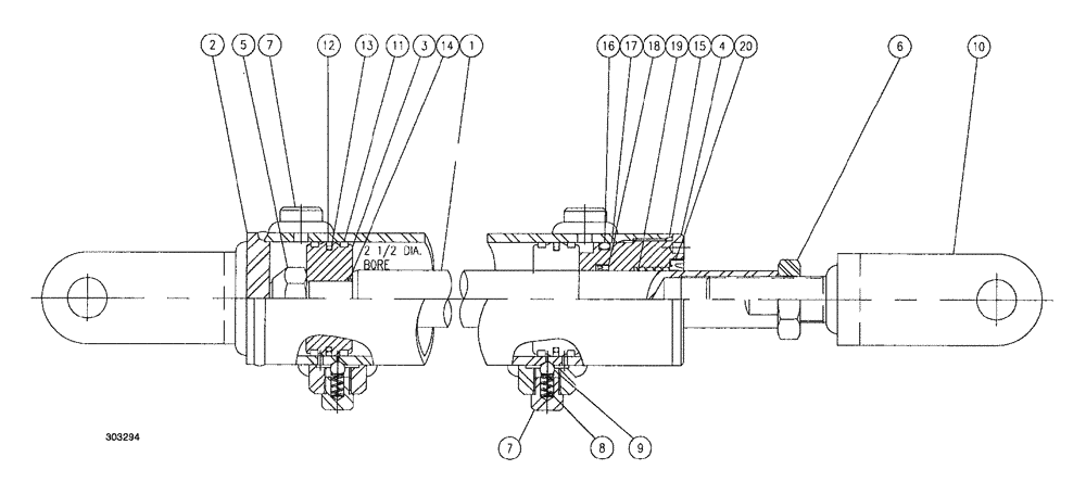 Схема запчастей Case IH SPX4260 - (204) - STEERING (41) - STEERING