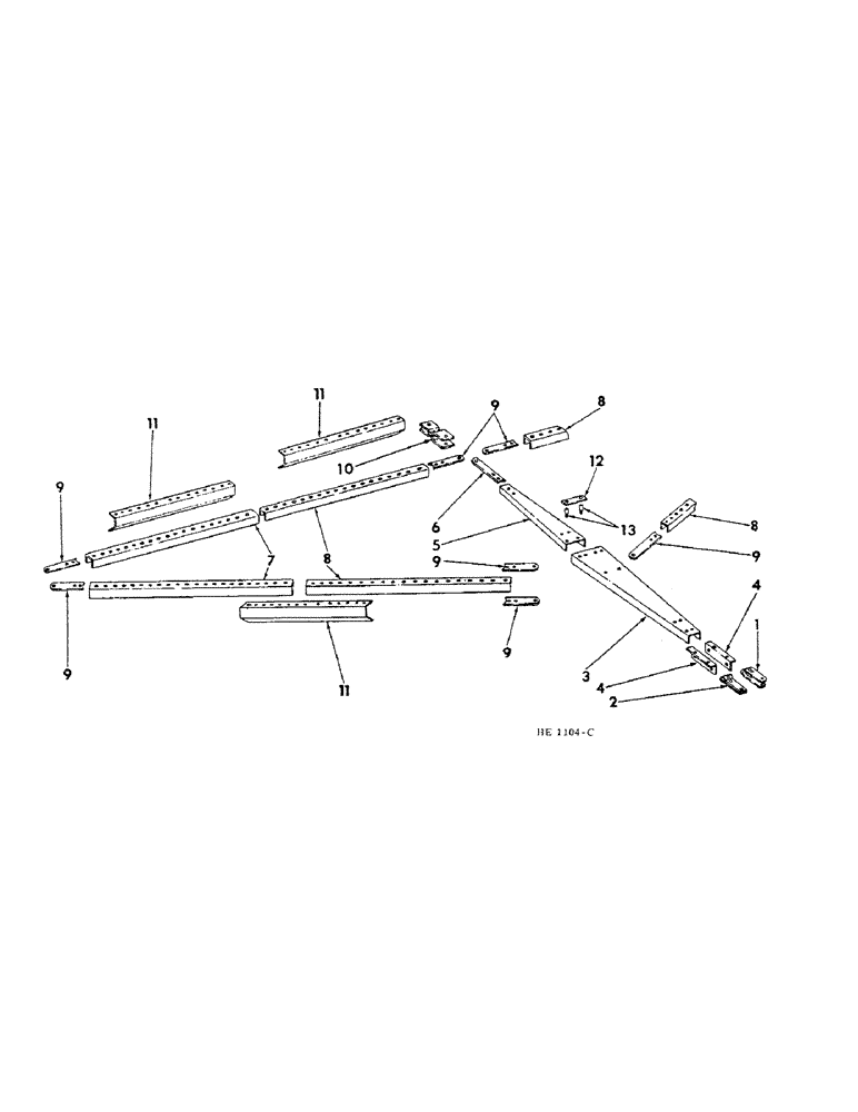 Схема запчастей Case IH 620 - (A-33) - THREE DRILL HITCH 