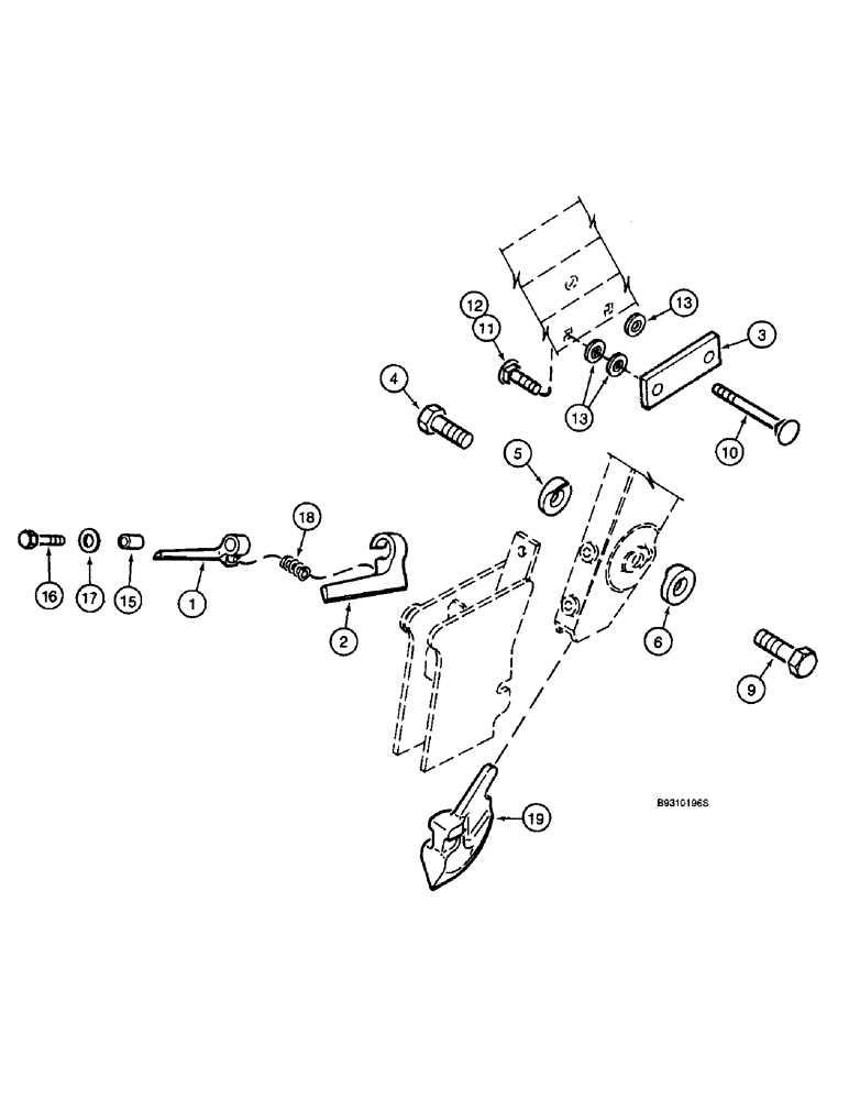 Схема запчастей Case IH 955 - (9D-20) - BLACKLAND ATTACHMENT, ALL RIGID, VERTICAL FOLD, FRONT FOLD & PARALLEL FRONT FOLD PLANTERS (09) - CHASSIS/ATTACHMENTS