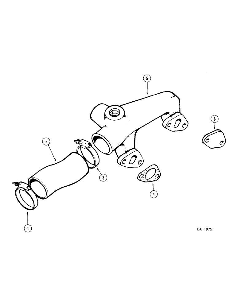 Схема запчастей Case IH 685 - (2-022) - COOLANT MANIFOLD (02) - ENGINE