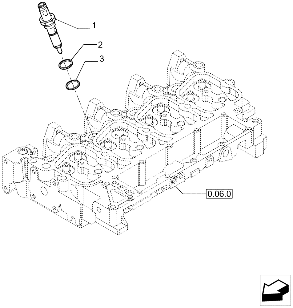 Схема запчастей Case IH P70 - (0.14.0/1[02]) - INJECTION EQUIPMENT - INJECTOR - P85 (02) - ENGINE