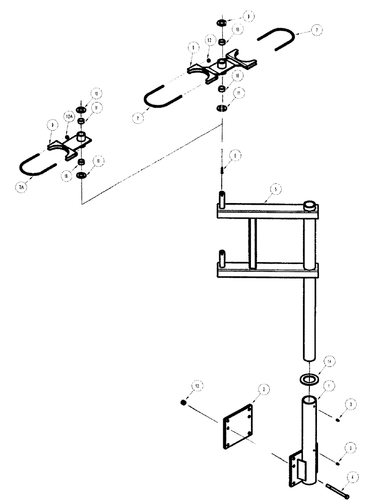 Схема запчастей Case IH NFX - (9-78) - PRIMARY MANIFOLD STAND PIVOTING (09) - CHASSIS