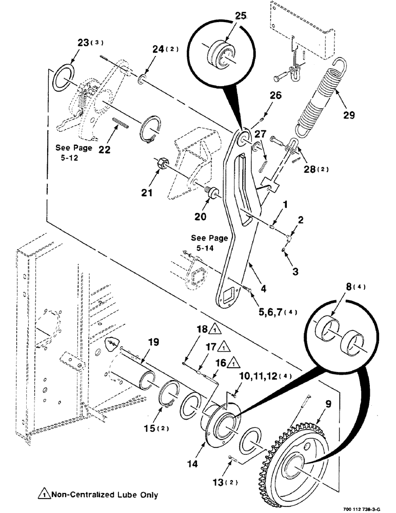 Схема запчастей Case IH 8580 - (05-10) - STUFFER DRIVE ASSEMBLY, LEFT (13) - FEEDER