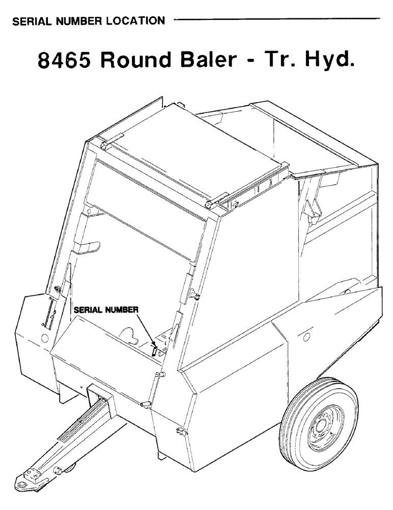 Схема запчастей Case IH 8465T - (1-2) - SERIAL NUMBER LOCATION (00) - GENERAL