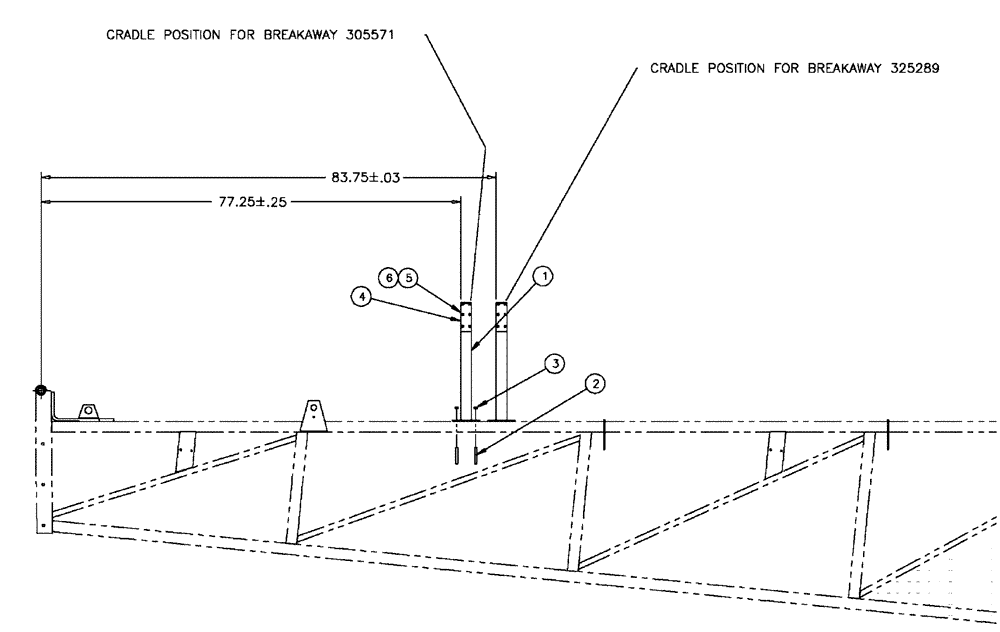 Схема запчастей Case IH SPX4410 - (08-018) - OUTER CRADLE GROUP, 80 (09) - BOOMS