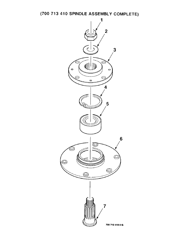 Схема запчастей Case IH 8850 - (3-12) - SPINDLE ASSEMBLY, 700713410 SPINDLE ASSEMBLY COMPLETE (58) - ATTACHMENTS/HEADERS