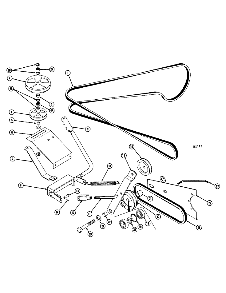 Схема запчастей Case IH 855 - (16) - HEADER DRIVE AND LINKAGE 