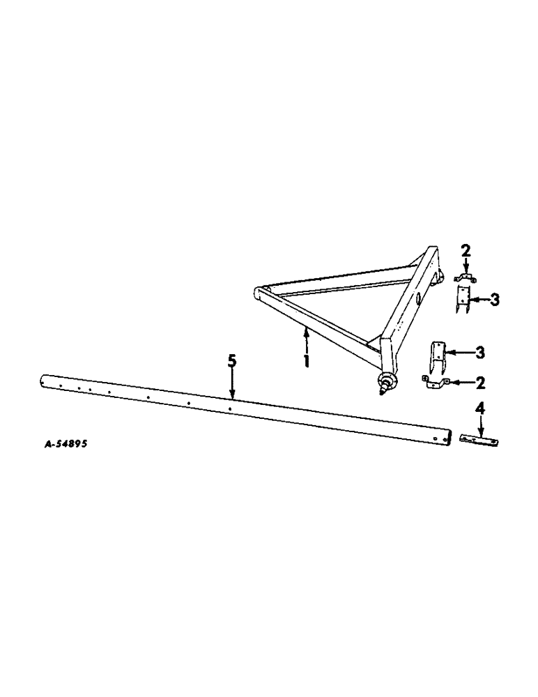 Схема запчастей Case IH VARIOUS - (B-072) - REAR FRAME AND REACH POLE 