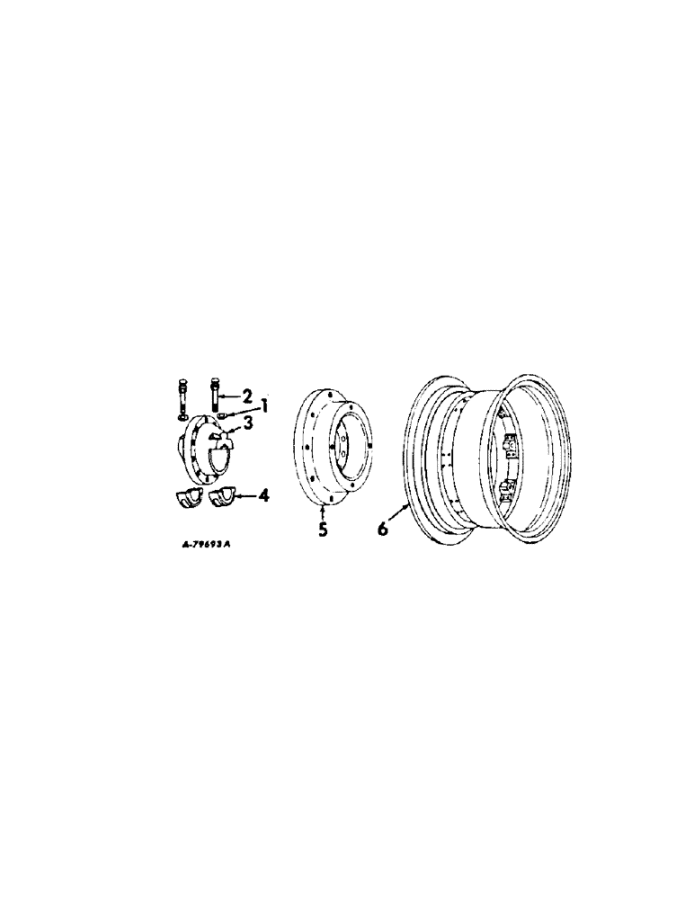 Схема запчастей Case IH 856 - (L-09[A]) - REAR WHEELS, INTERNATIONAL TRACTORS WITH 26 INCH WHEELS Wheels & Wheel Weights