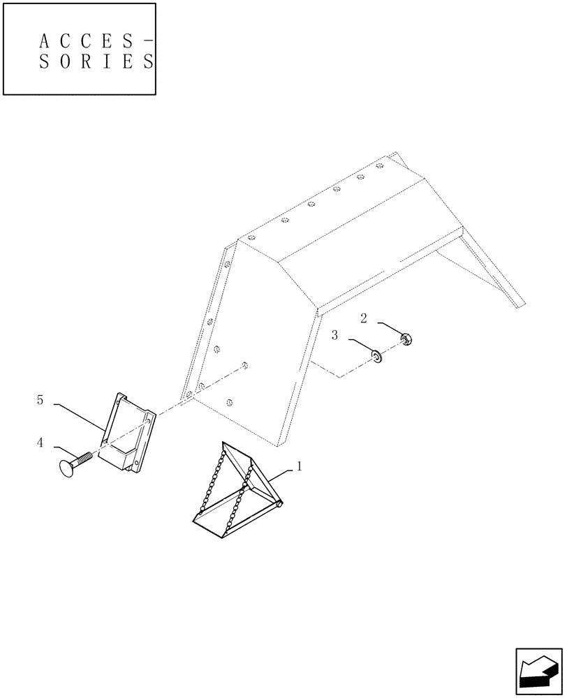 Схема запчастей Case IH LBX331S - (18.01[01]) - MUDGUARDS AND WHEEL CHOCK (18) - ACCESSORIES