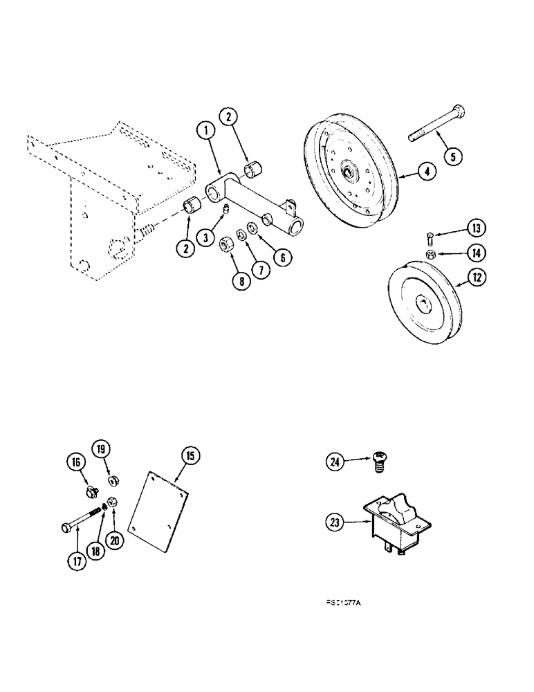 Схема запчастей Case IH 1020 - (9A-36) - REEL DRIVE, DRIVES, 1440E, 1460E AND 1480E COMBINE (09) - CHASSIS/ATTACHMENTS