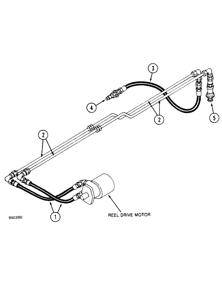 Схема запчастей Case IH 1010 - (1-08) - PICTORIAL INDEX, REEL DRIVE HYDRAULIC SYSTEM (35) - HYDRAULIC SYSTEMS