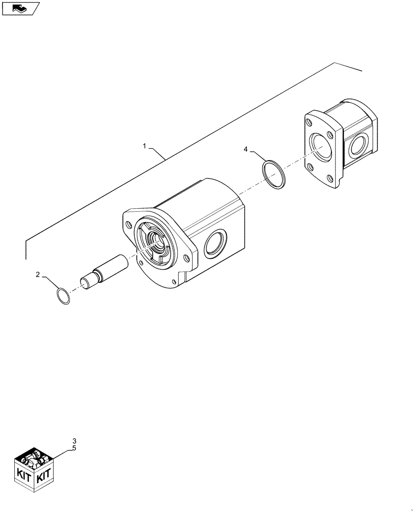 Схема запчастей Case IH QUADTRAC 550 - (35.105.01) - HYDRAULIC PUMP - AXLE / MAIN CHARGE (35) - HYDRAULIC SYSTEMS