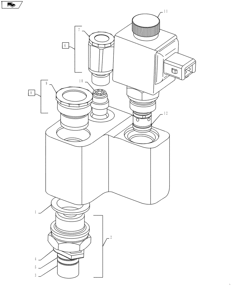 Схема запчастей Case IH L790 - (35.310.01) - VALVE (35) - HYDRAULIC SYSTEMS