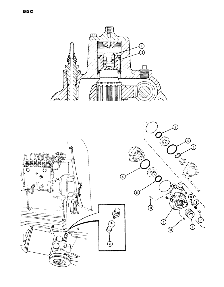 Схема запчастей Case IH 1030 - (065C) - A41809 STABILITY KIT, USED WITH A34623 POWER STEERING GEAR (05) - STEERING