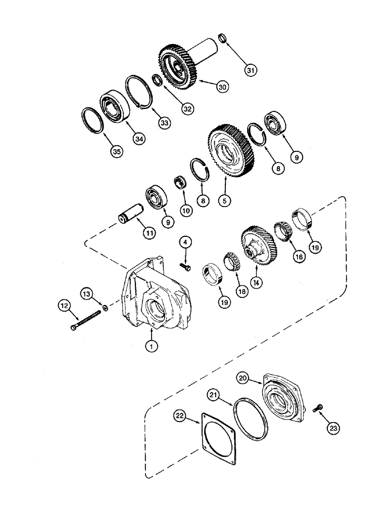 Схема запчастей Case IH 8930 - (6-072) - TRANSMISSION PUMP DRIVE (06) - POWER TRAIN