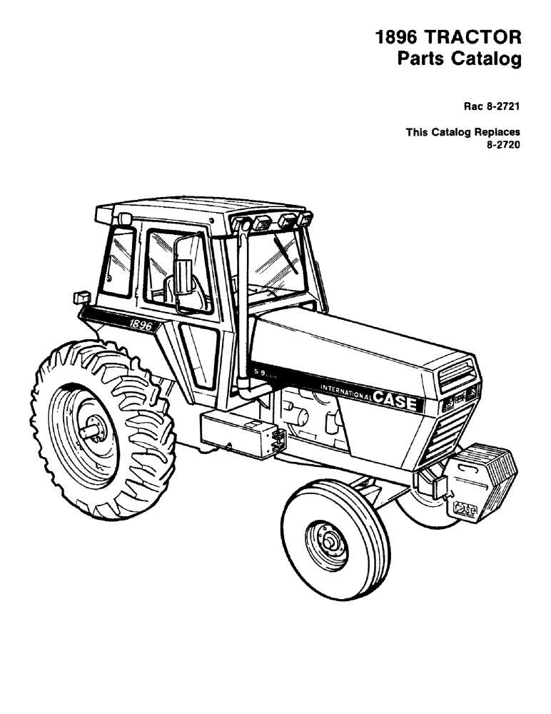 Схема запчастей Case IH 1896 - (1-01) - PARTS CATALOG (00) - PICTORIAL INDEX