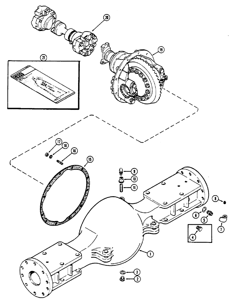 Схема запчастей Case IH 2670 - (172) - FRONT AXLE AND DIFFERENTIAL HOUSING (05) - STEERING