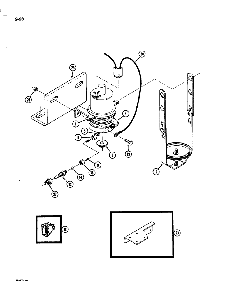 Схема запчастей Case IH 9170 - (2-28) - ETHER STARTING SYSTEM (02) - ENGINE