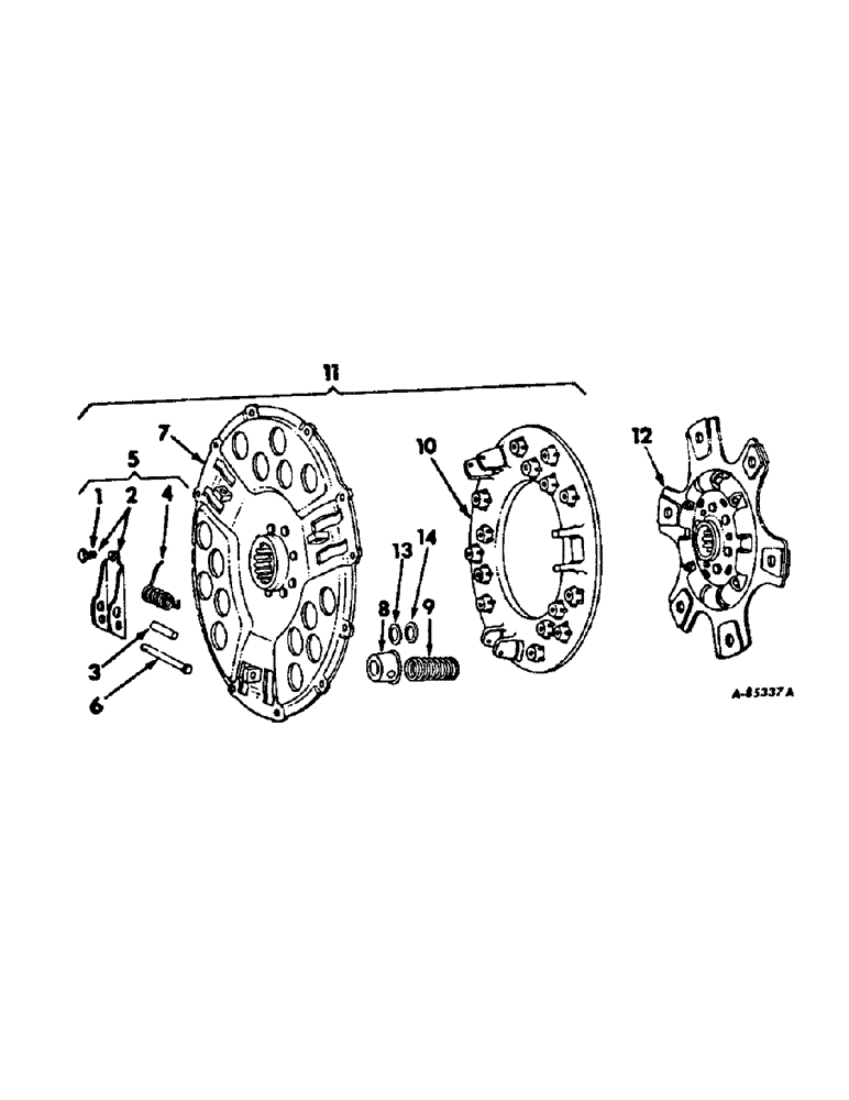 Схема запчастей Case IH 4186 - (07-02) - DRIVE TRAIN, CLUTCH (04) - Drive Train