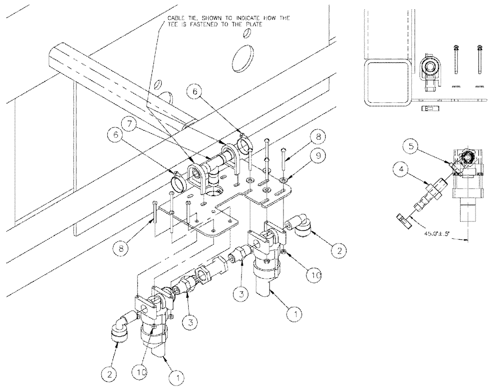 Схема запчастей Case IH 3185 - (09-005) - SOLENOID GROUP, CENTER SECTION, 90 Liquid Plumbing