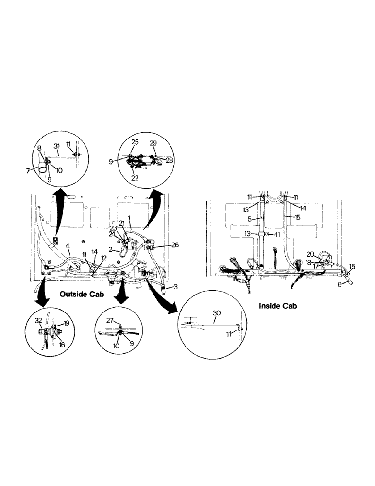 Схема запчастей Case IH STEIGER - (02-08) - CAB FIREWALL ELECTRICAL (06) - ELECTRICAL