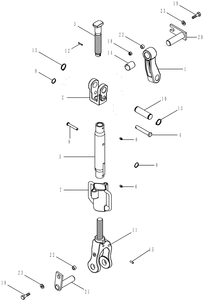 Схема запчастей Case IH MAGNUM 255 - (09-47) - HITCH - LIFT LINKS (09) - CHASSIS/ATTACHMENTS