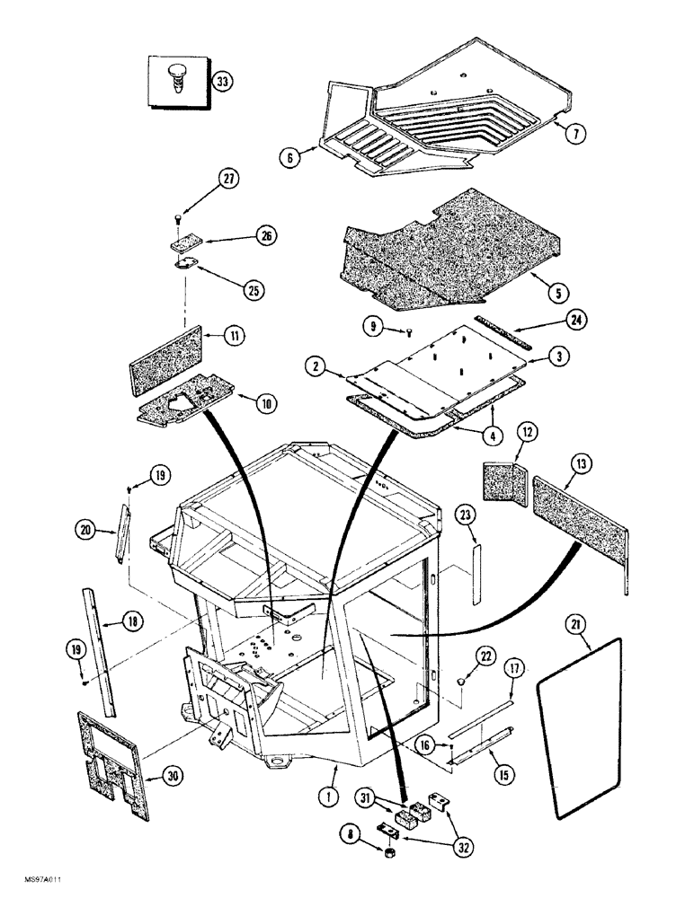 Схема запчастей Case IH 9370 - (9-046) - CAB FLOORMATS (09) - CHASSIS/ATTACHMENTS